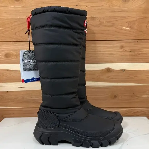 Hunter Puffer Tall Snow Boots Waterproof Insulated Winter Boots Women's Size 7 - Picture 4 of 11
